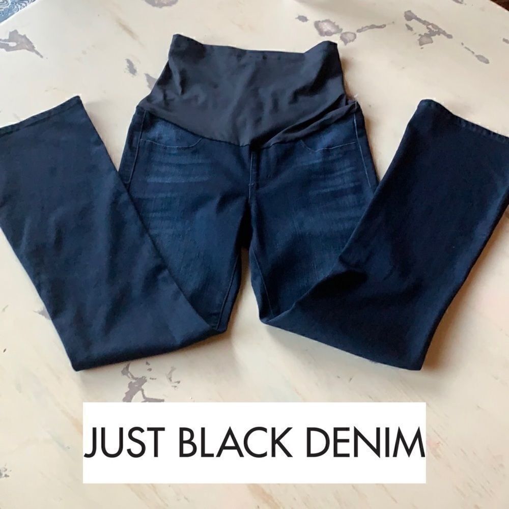 New. Just Black flare maternity jeans. 26P. NWOT